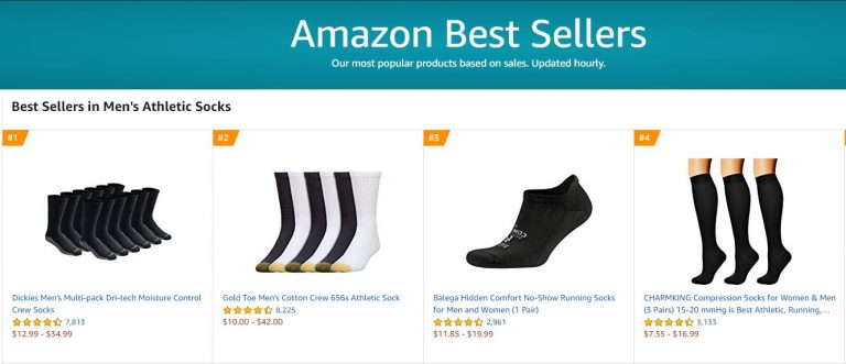 amazon sock best seller